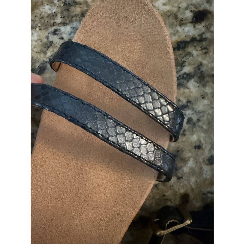 Vionic Orlando Wedge Black Strappy Sandel 7.5 NEW w/o Box - Picture 3 of 9